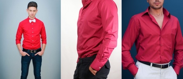 C чем сочетать мужcкую красную рубашку?