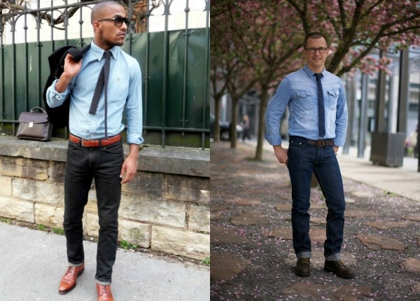 С чем можно сочетать черные мужские джинсы?
