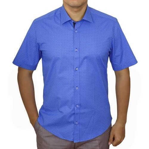 С чем можно сочетать мужскую темно-синюю рубашку?