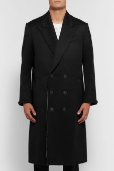 Мужское черное пальто