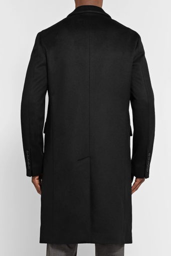Мужское черное пальто