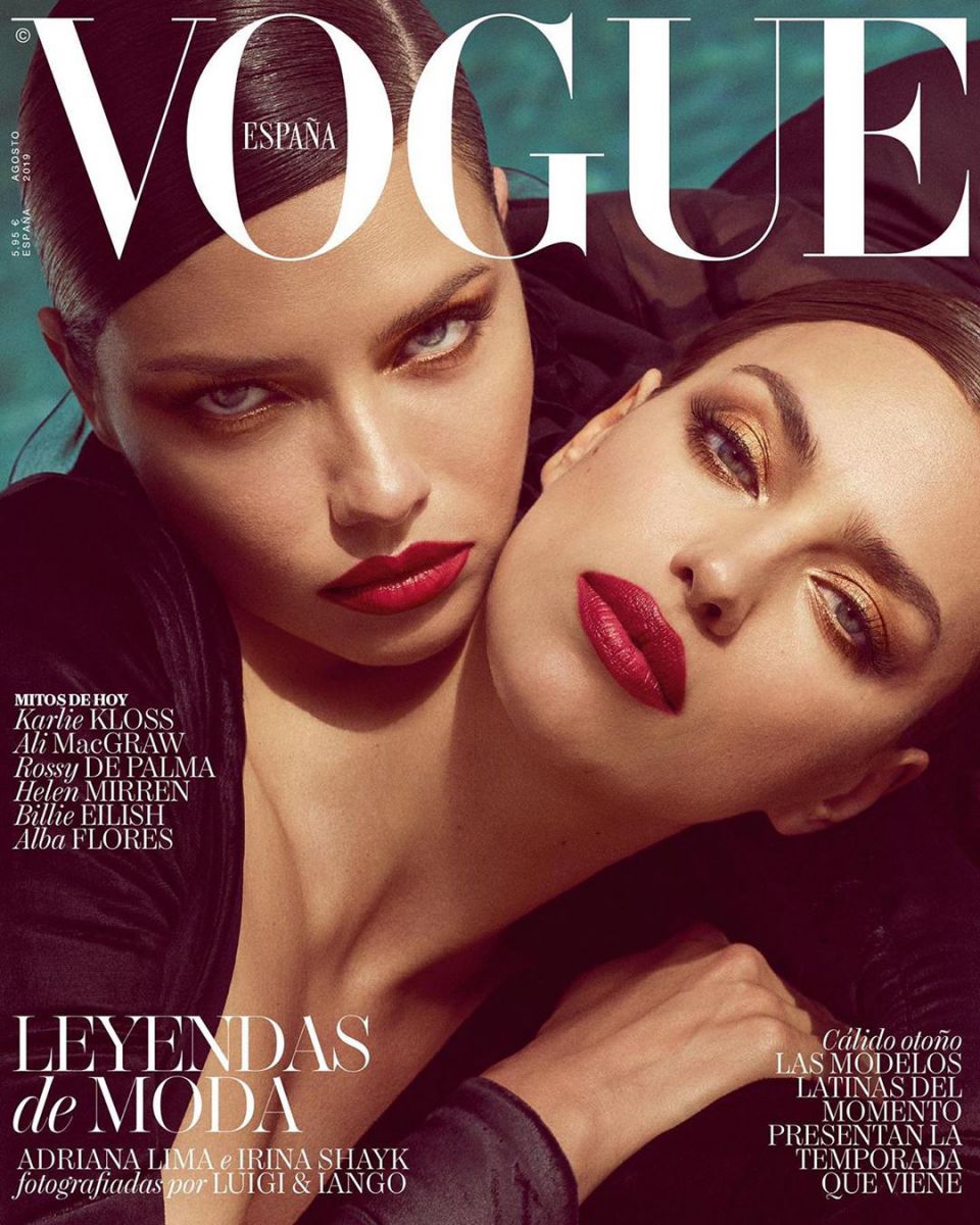 Ирина Шейк и Адриана Лима в провокационной съемке Vogue