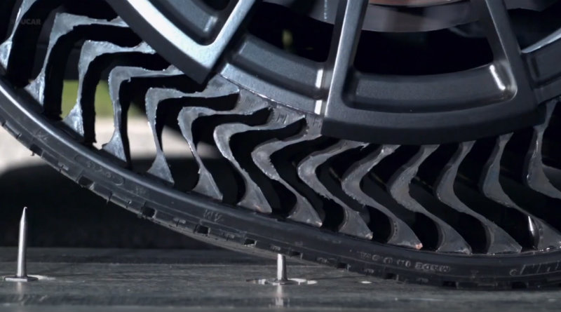 
   			Обзор Michelin Uptis — шины без воздуха   		
