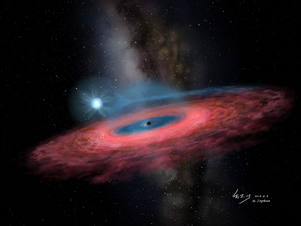 
   			Найдена новая чёрная дыра со странно большой массой   		