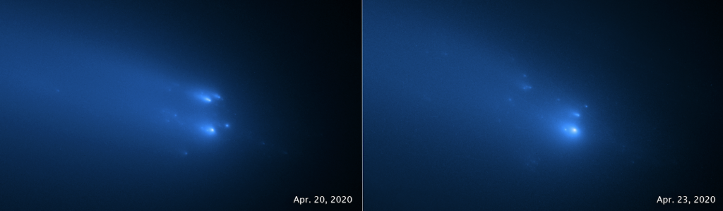 
   			«Хаббл» сфотографировал распадающуюся комету   		